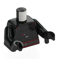 Torso SW Moff Gideon Dark Trooper Armor with Red Lines Pattern / Black Arms / Black Hands