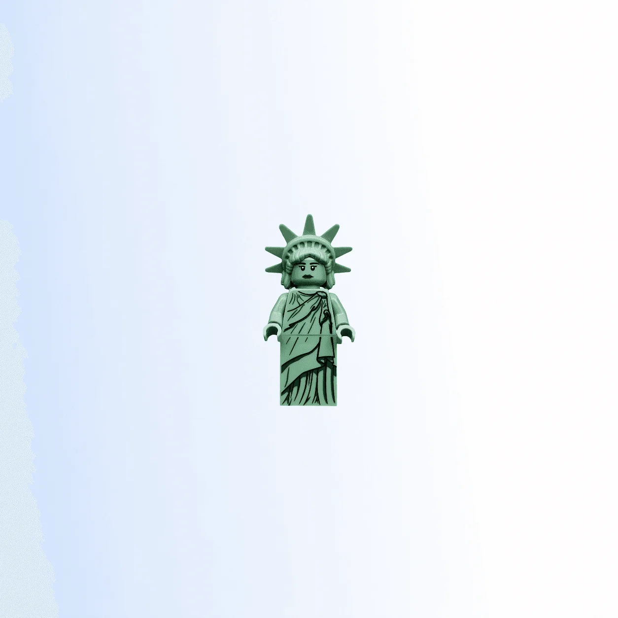 LEGO Lady Liberty Series 6 (Minifigure Only without Stand and Accessories) (col084a) Collectible Minifigures Minifigure