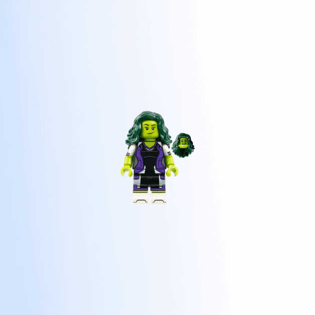 LEGO She-Hulk Marvel Studios Series 2 (Minifigure Only without Stand and Access (colmar17) Collectible Minifigures Minifigure