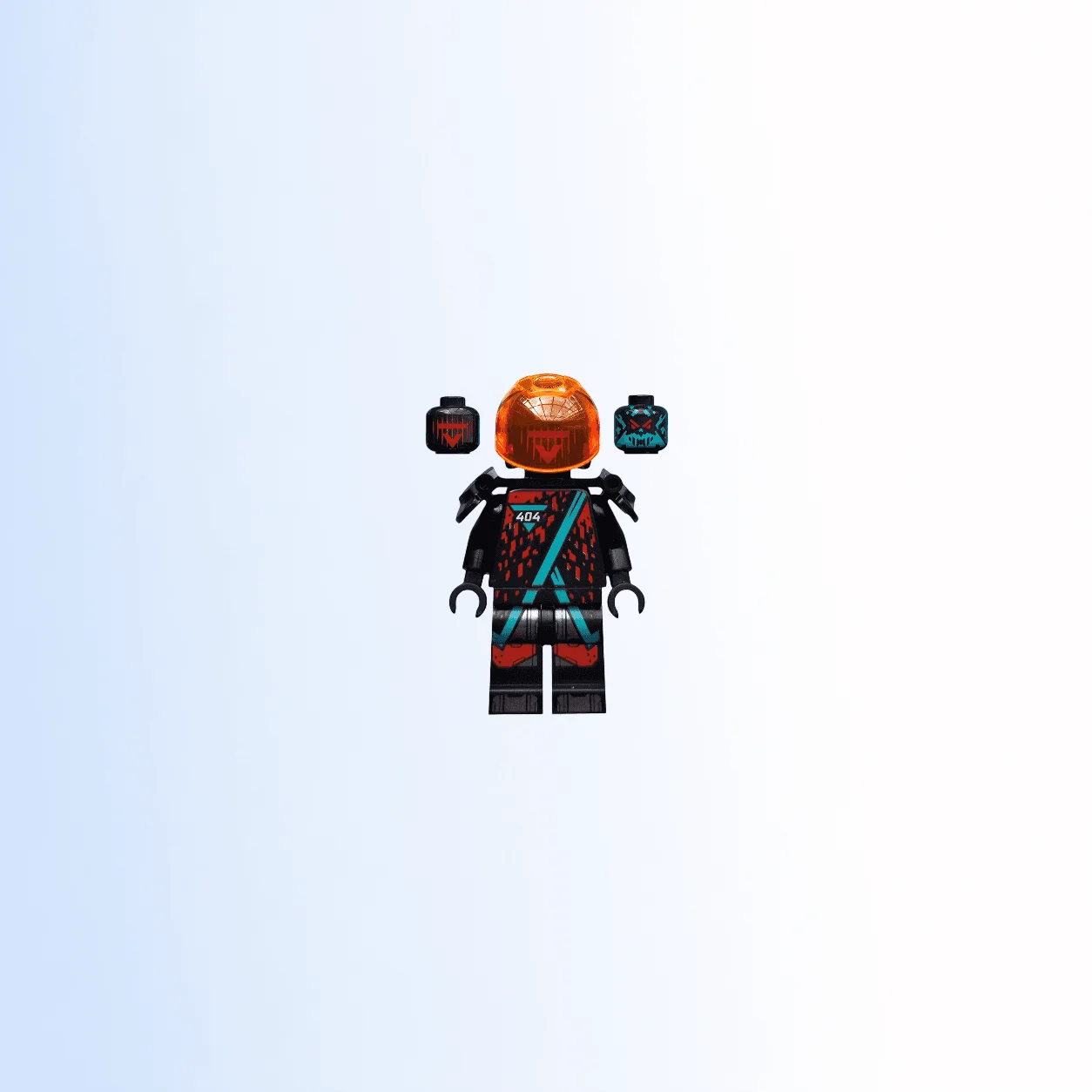 LEGO Red Visor 404 Torso (njo0566) Ninjago Minifigure