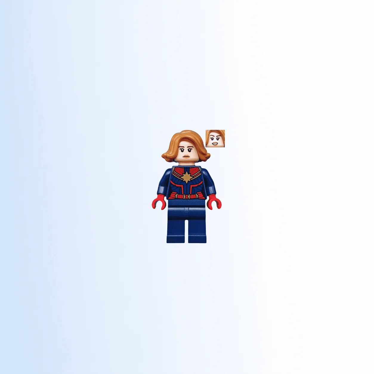 LEGO Captain Marvel (Carol Danvers) (sh0555) Super Heroes Minifigure